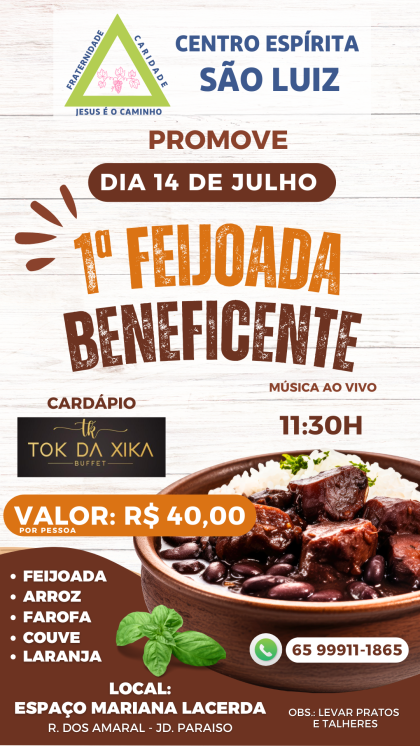 arte feijoada beneficente